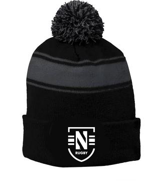 Northwestern Pom Pom Knit Hat