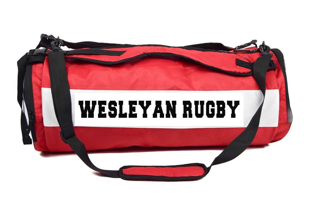 Wesleyan Men Barrel Bag